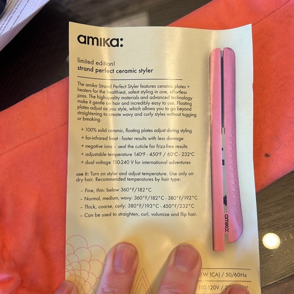 Amika strand perfect flat iron brand new never been used limited edition - Picture 2 of 4